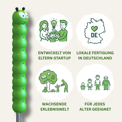 Kinderdusche Wasch Wurm Willi - Familienpaket
