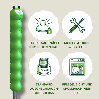 Kinderdusche Wasch Wurm Willi - Familienpaket