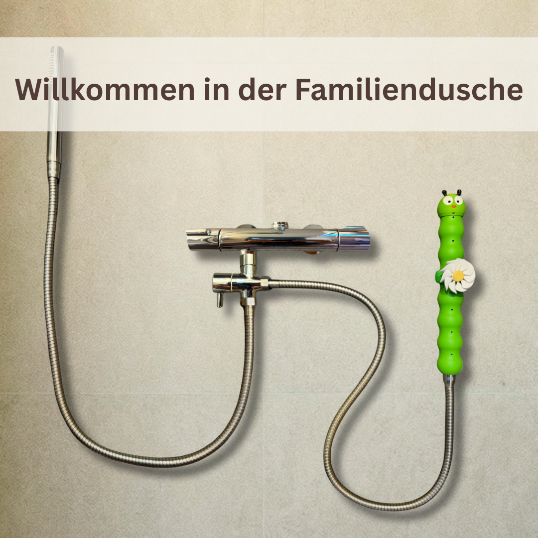 Erweiterungsset für Familien mit Duschschlauch und Umschaltventil
