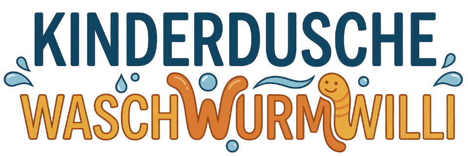 Kinderdusche Wasch Wurm Willi Logo